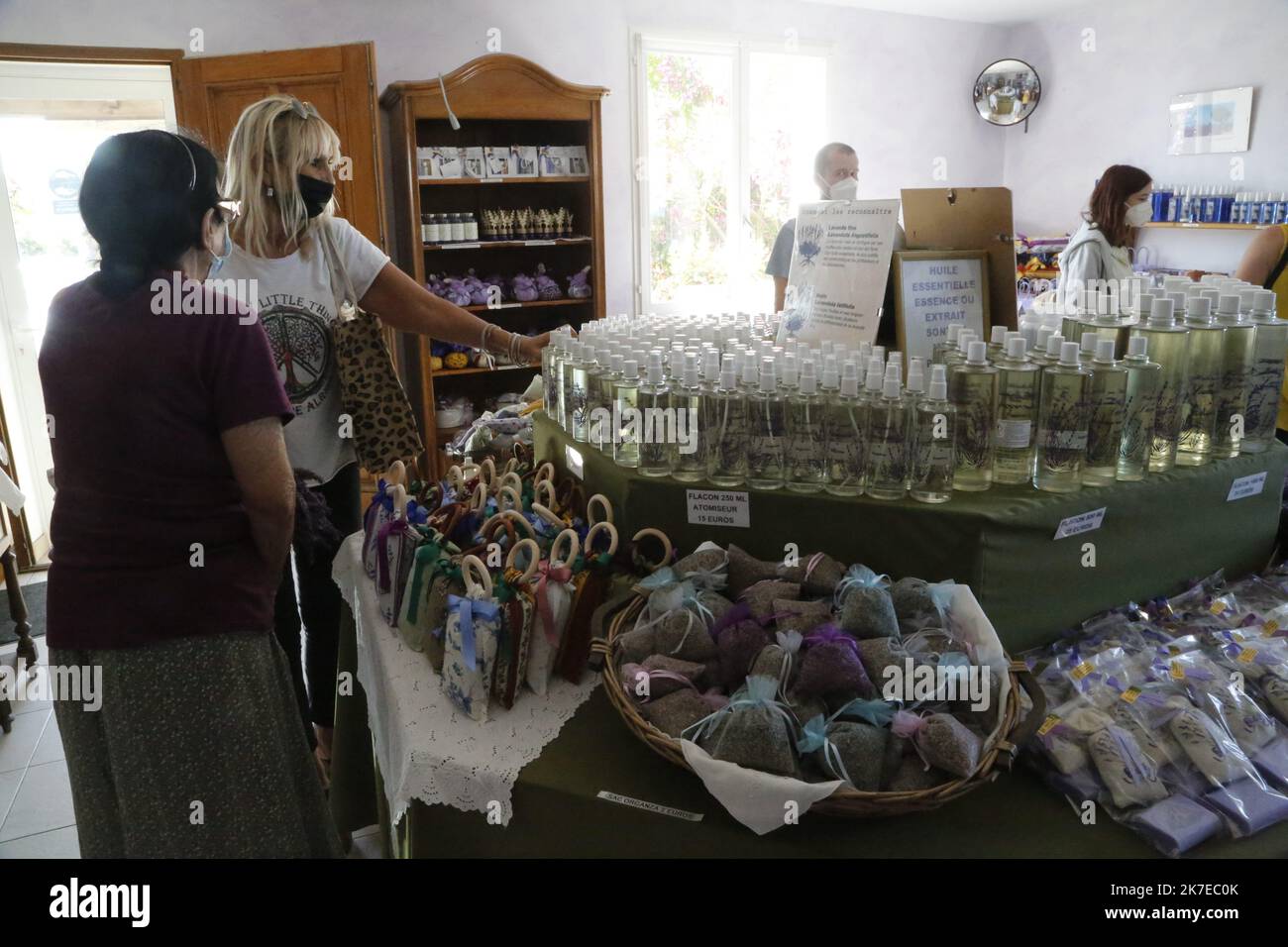 ©PHOTOPQR/LA PROVENCE/CAMOIN Eric ; Valensole ; 14/07/2021 ; plateau de