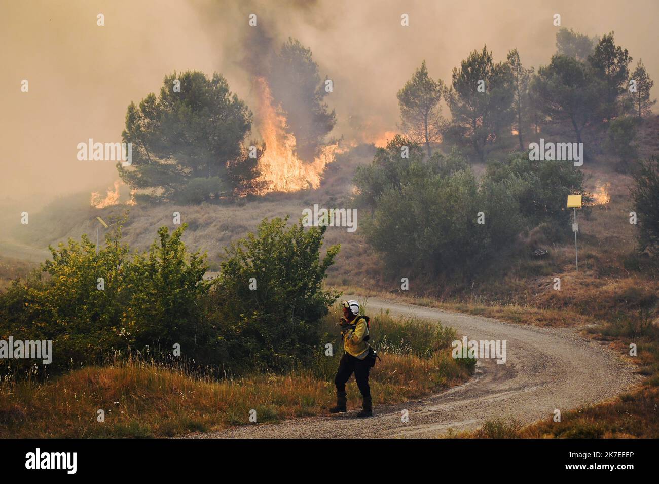©PHOTOPQR/L'INDEPENDANT/BOYER Claude ; 24/07/2021 / INCENDIE / FEU DE ...