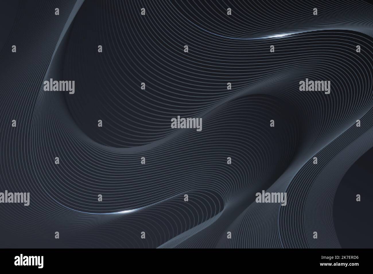 gradient black background with wavy lines vector design illustration ...