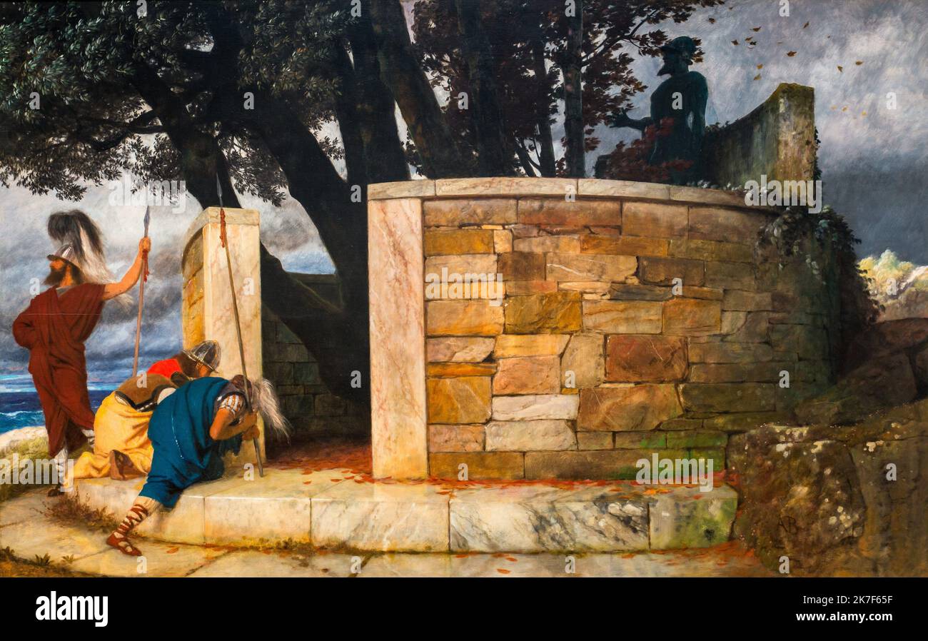 Arnold bocklin painting hi-res stock photography and images - Alamy