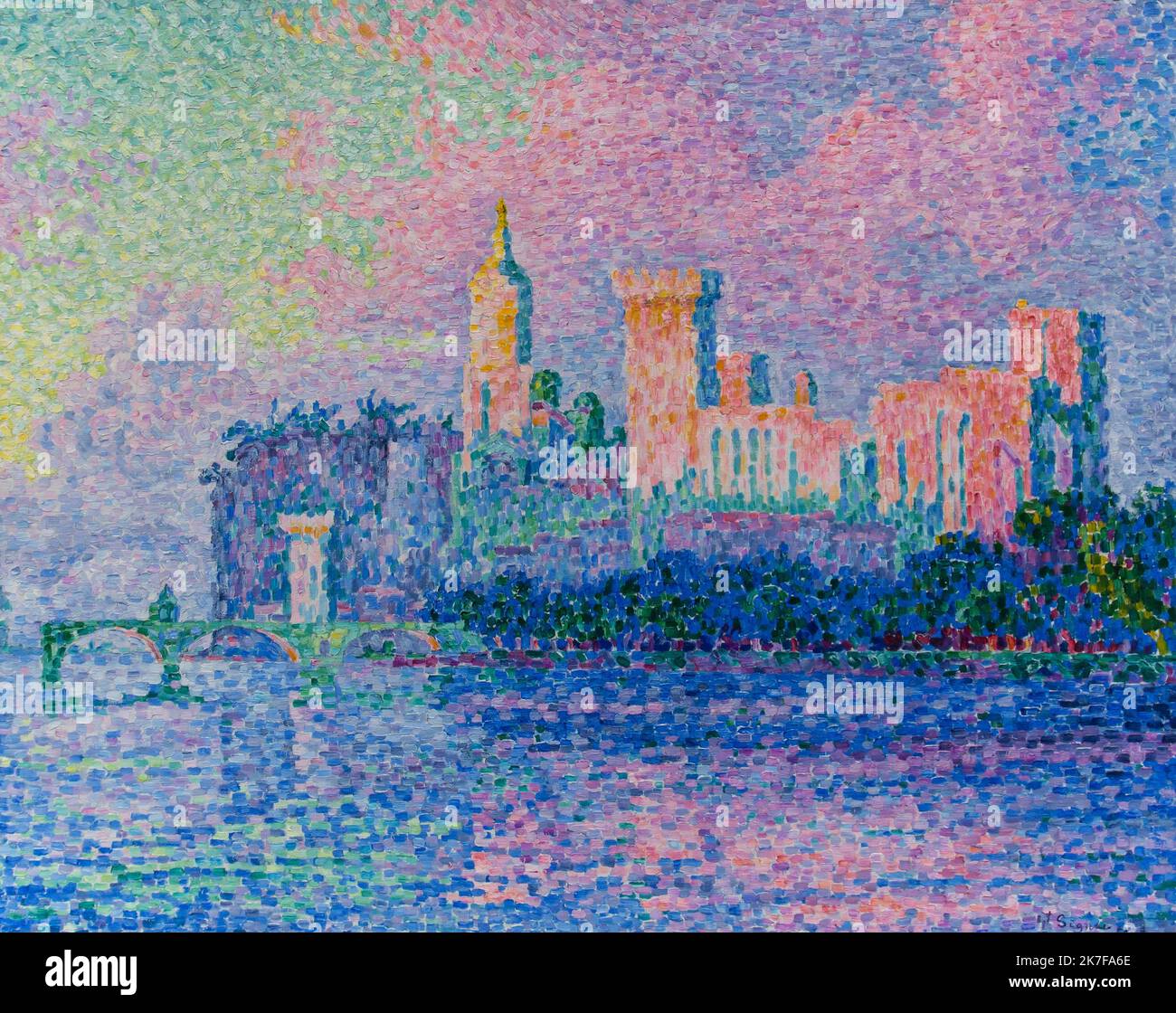 Signac Sunset ©Active Museu/MAXPPP - ActiveMuseum 0002954.jpg / Avignon, soir, Le ...