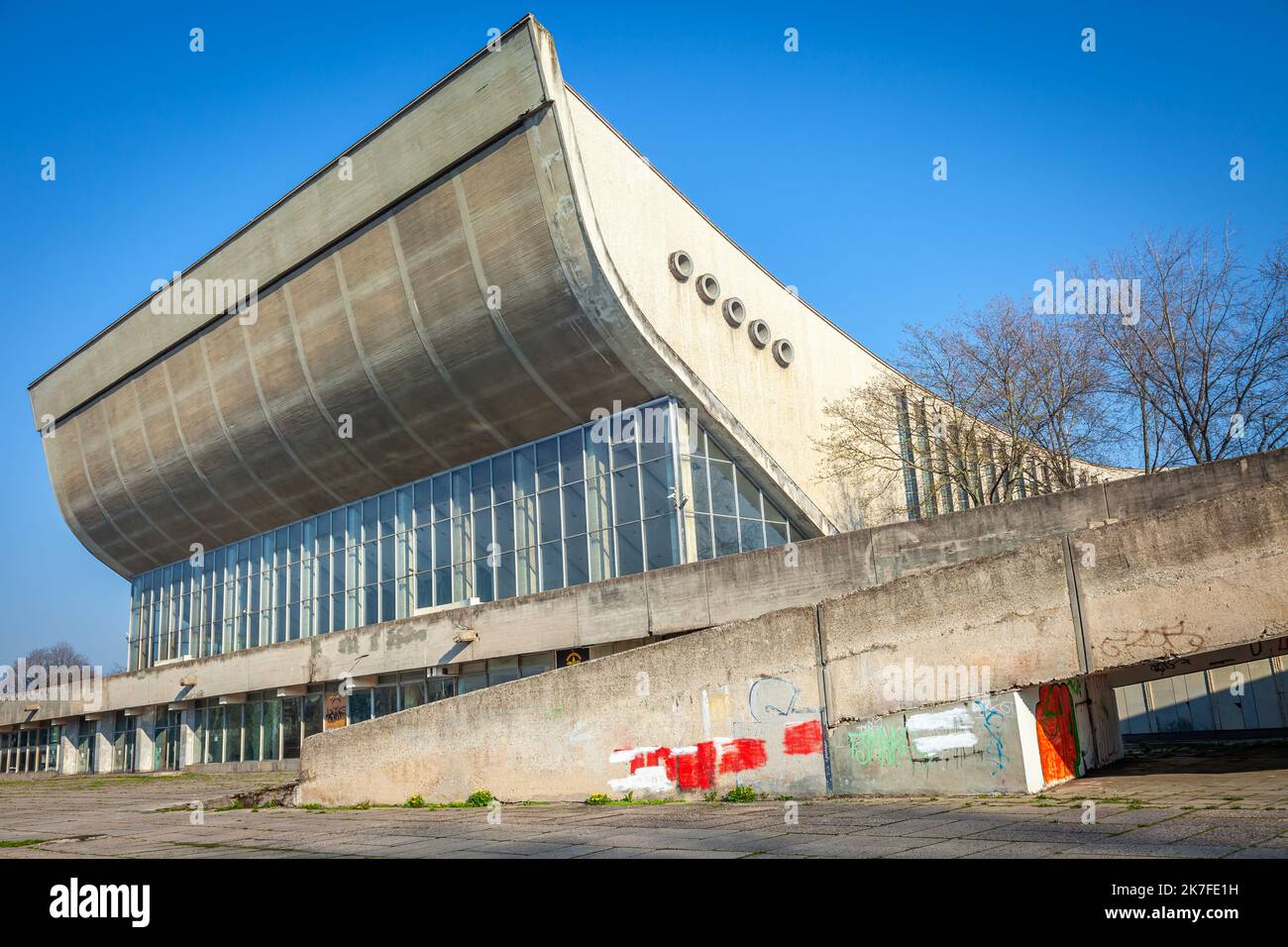 Abandoned Soviet Palace of Concerts and Sports in Vilnius, Lithuania
