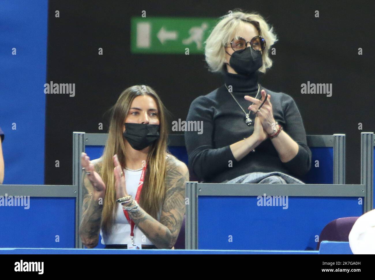 ©Laurent Lairys/MAXPPP - Sophia Thomalla, girlfriend of Alexander Zverev of Germany during the Open Sud 2022, ATP 250 tennis tournament on February 05 , 2022 at Sud de France Arena in Montpellier, France - Photo Laurent Lairys / Stock Photo