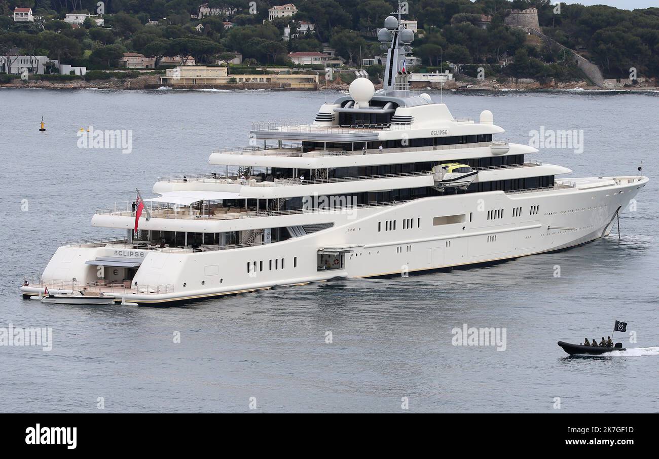 ©Francois Glories/MAXPPP 13/05/2016 ExclusiveThe "Eclipse" boat of