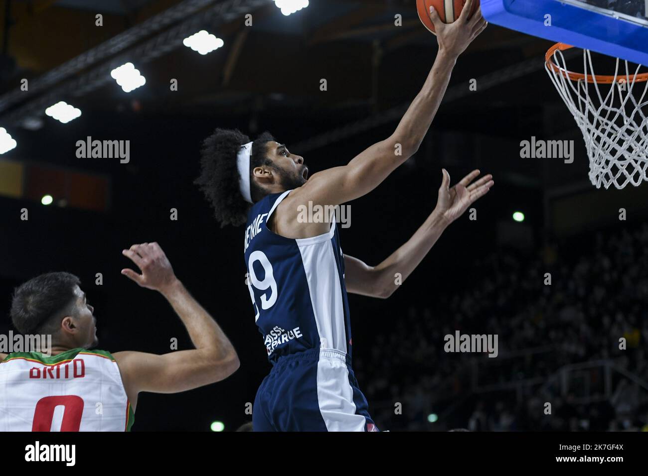 ©PHOTOPQR/LE BIEN PUBLIC/Emma BUONCRISTIANI ; ; 24/02/2022 ; Match de basket France Portugal