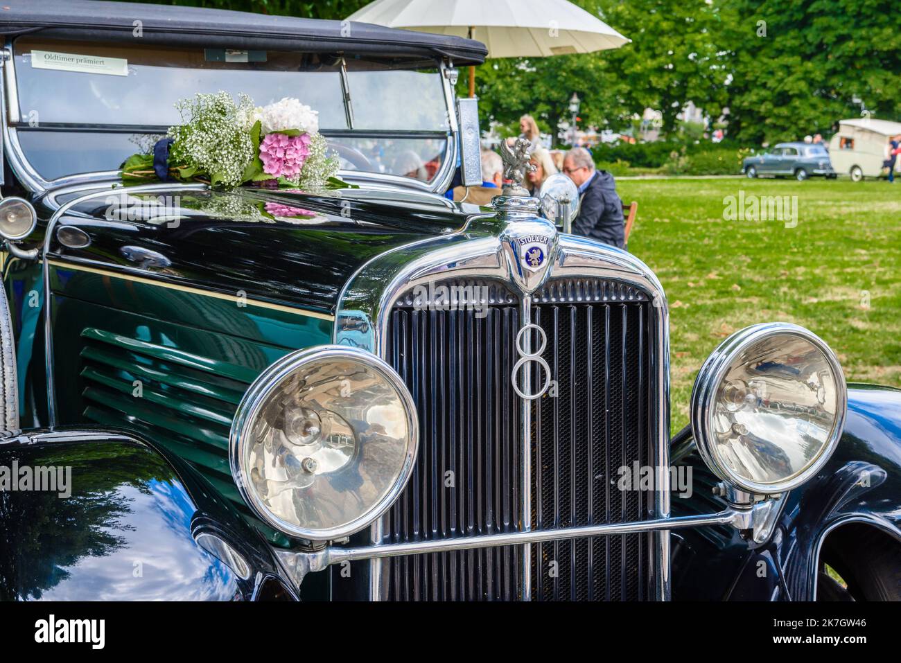 BADEN BADEN, GERMANY - JULY 2019: logo emblem symbol sign of dark green ...
