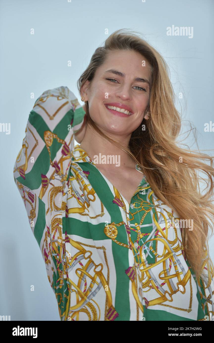 ©FRANCK CASTEL/MAXPPP - 01/04/2022 CANNES, FRANCE - APRIL 02 Solène ...