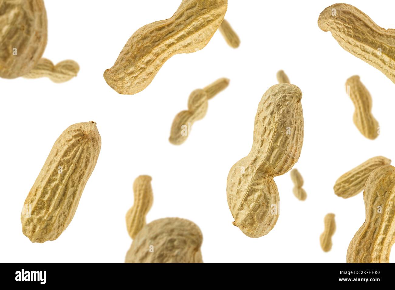 Seamless pattern of Peanuts isolated on white background Stock Photo