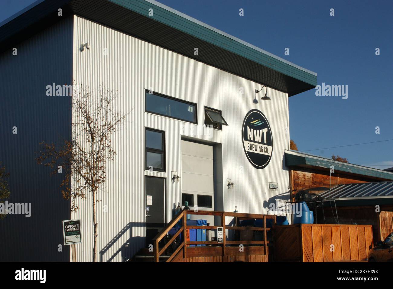 The NWT Brewery in Yellowknife, Northwest Territories, Canada Stock Photo