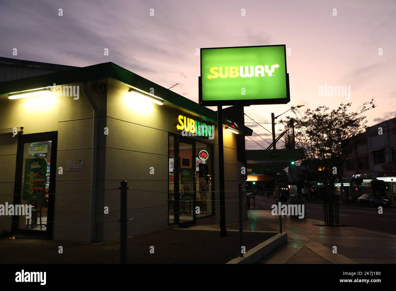 Subway, 196 River Road, Croydon Park NSW 2133 Stock Photo Alamy