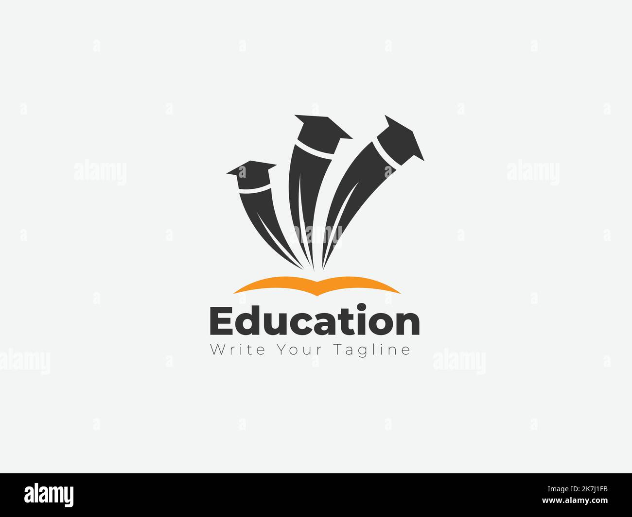 Education logo design for school, academy, university Stock Vector