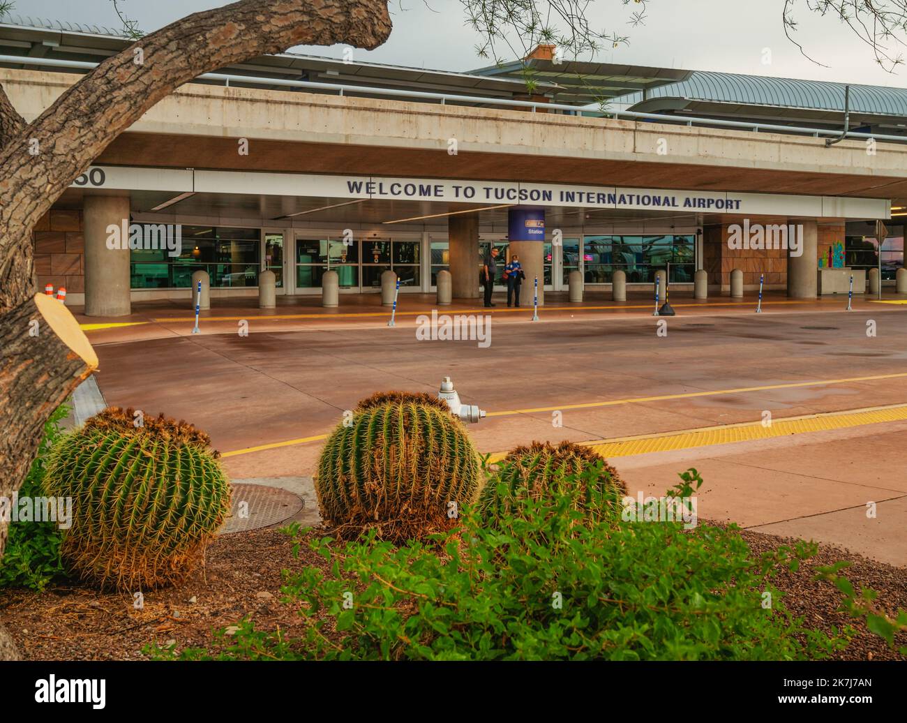 Exterior main entrance of Tucson Arizona airport Stock Photo Alamy
