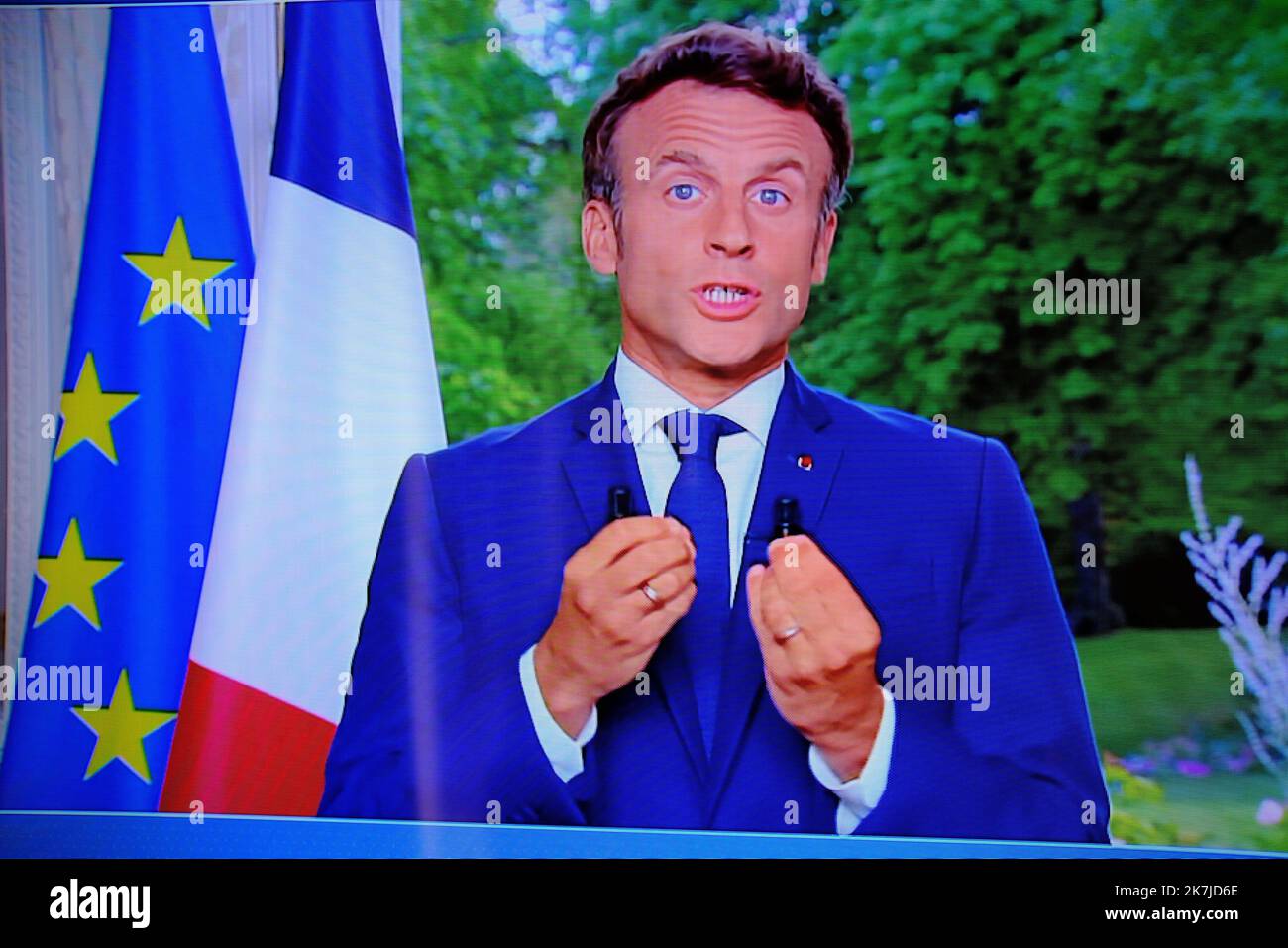 Thierry Larret / Maxppp. Elections legislatives. Allocution du President de la Republique Thierry Larret / Maxppp. Elections legislatives. Allocution du President de la Republique