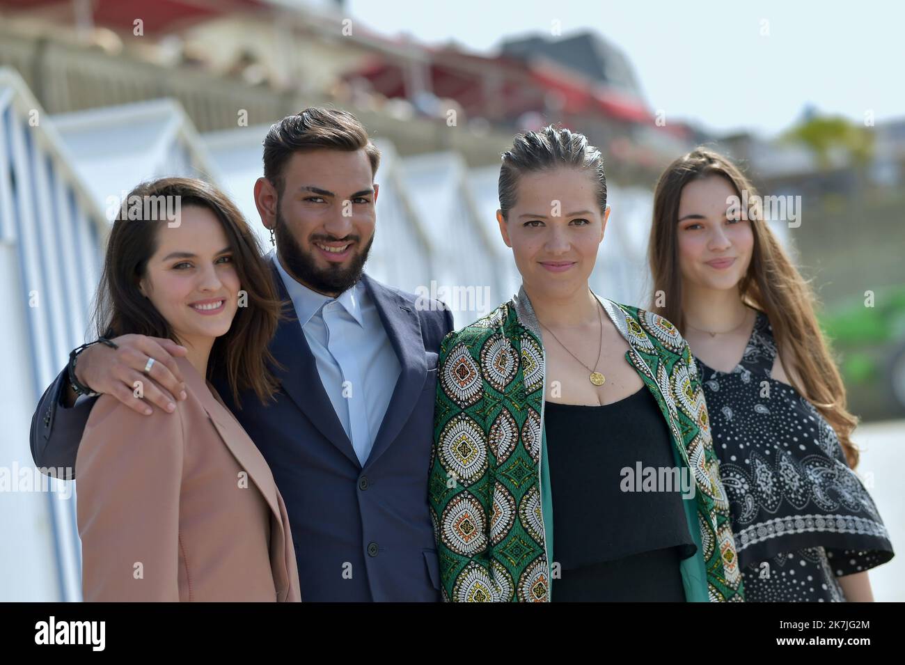 Noemie Merlant and Gimi-Nicolae Covaci attend the Mi Iubita Mon Amour  photocall during the 74th annual Cannes Film Festival on July 14, 2021 in  Cannes, France. Photo by David Niviere/ABACAPRESS.COM Stock Photo 