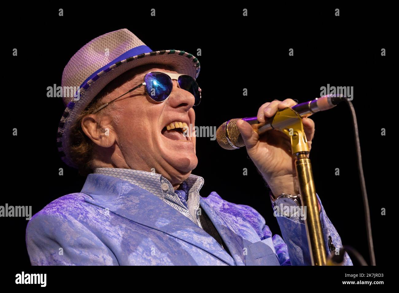 ©Simon Becker / Le Pictorium/MAXPPP - Montreux 15/07/2022 Simon Becker / Le Pictorium - 15/7/2022 - Suisse / Lac Leman / Montreux - Le musicien nord-irlandais Van Morrison en concert au Montreux Jazz Festival le 15 juillet 2022. / 15/7/2022 - Switzerland / Lake Geneva / Montreux - Northern Irish musician Van Morrison performing live at Montreux Jazz Festival on 15 July 2022 Stock Photo