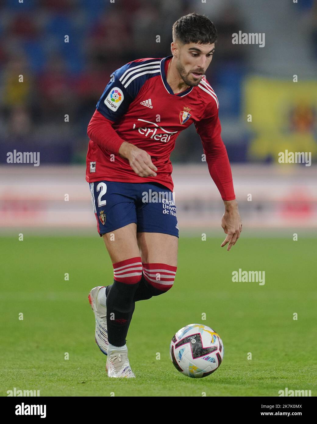 Nacho Vidal of CA Osasuna during the La Liga match between Villarreal CF  and CA Osasuna played at Ciutat de Valencia Stadium on October 17, 2022 in  Valencia, Spain. (Photo by Colas