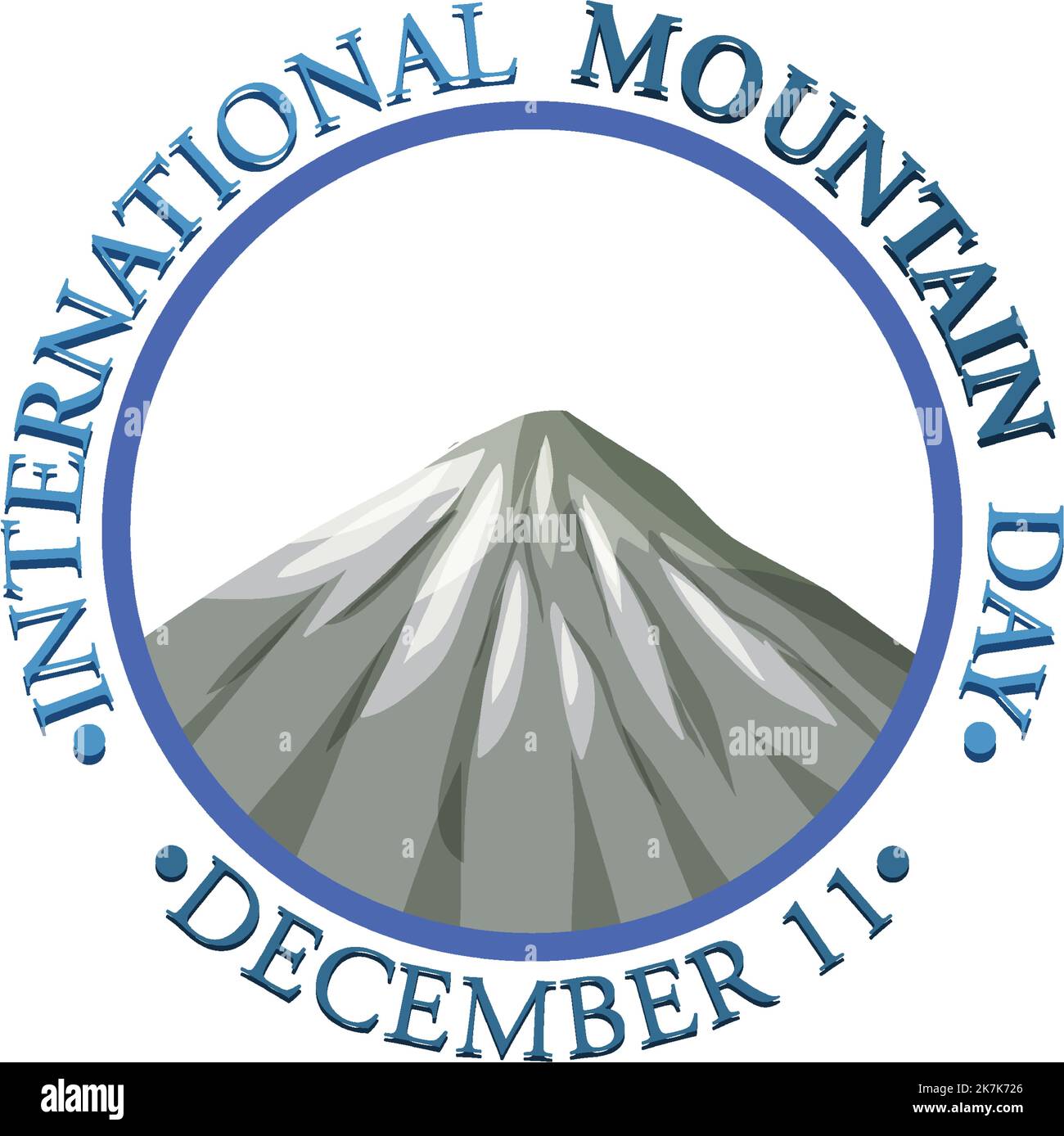 International Mountain Day Poster Template illustration Stock Vector
