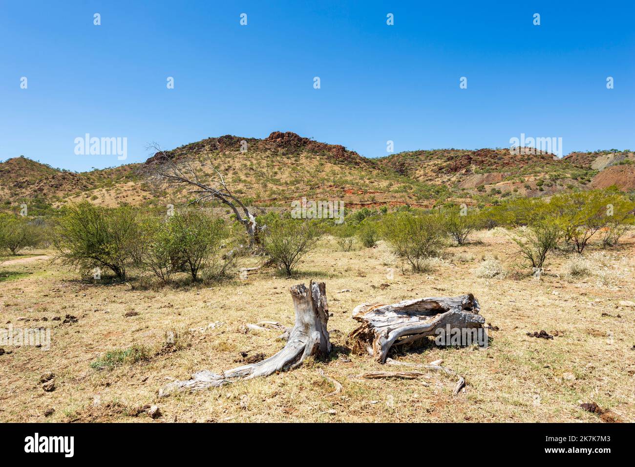 Scenic view of the Selwyn Range at Mary Kathleen, between Mount Isa and