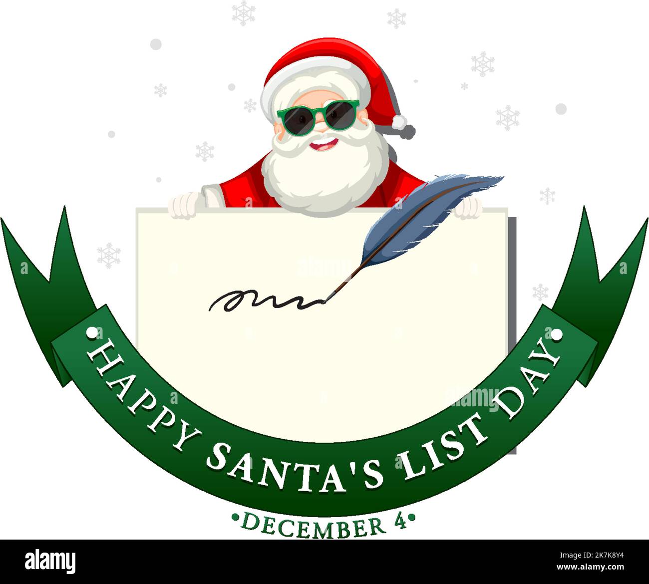 Happy Santa's List Day banner design illustration Stock Vector Image ...