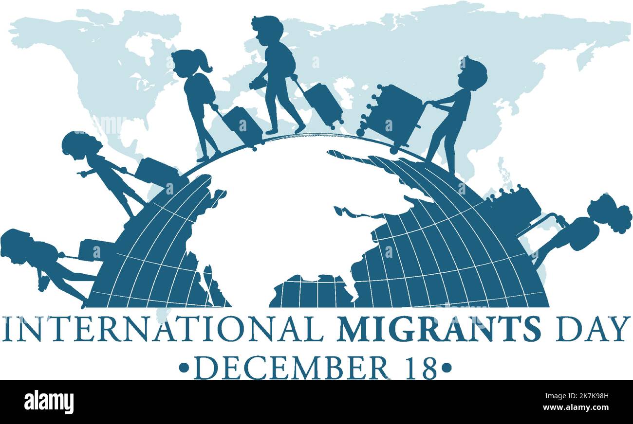 International Migrants Day Banner Design illustration Stock Vector ...
