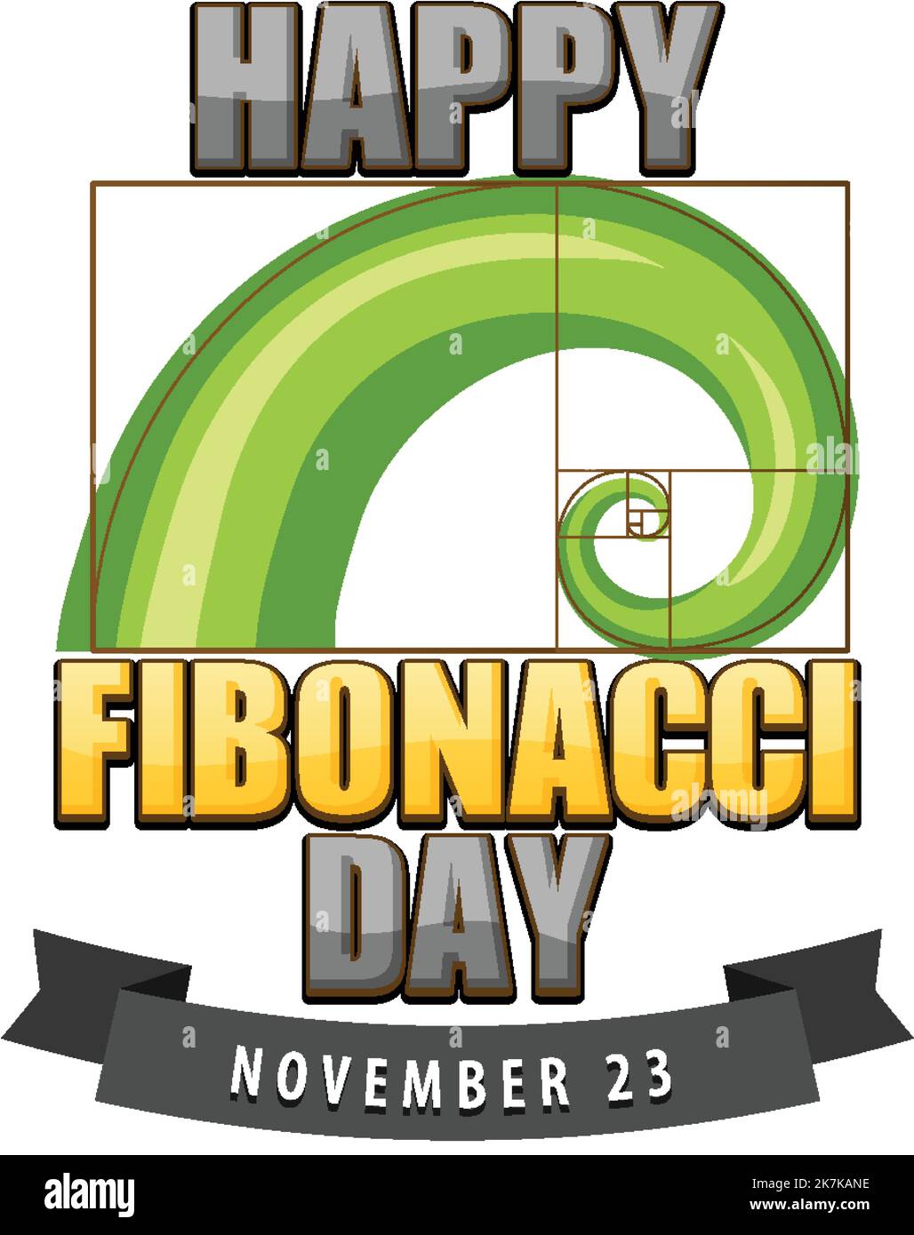 Fibonacci day poster design illustration Stock Vector Image & Art Alamy