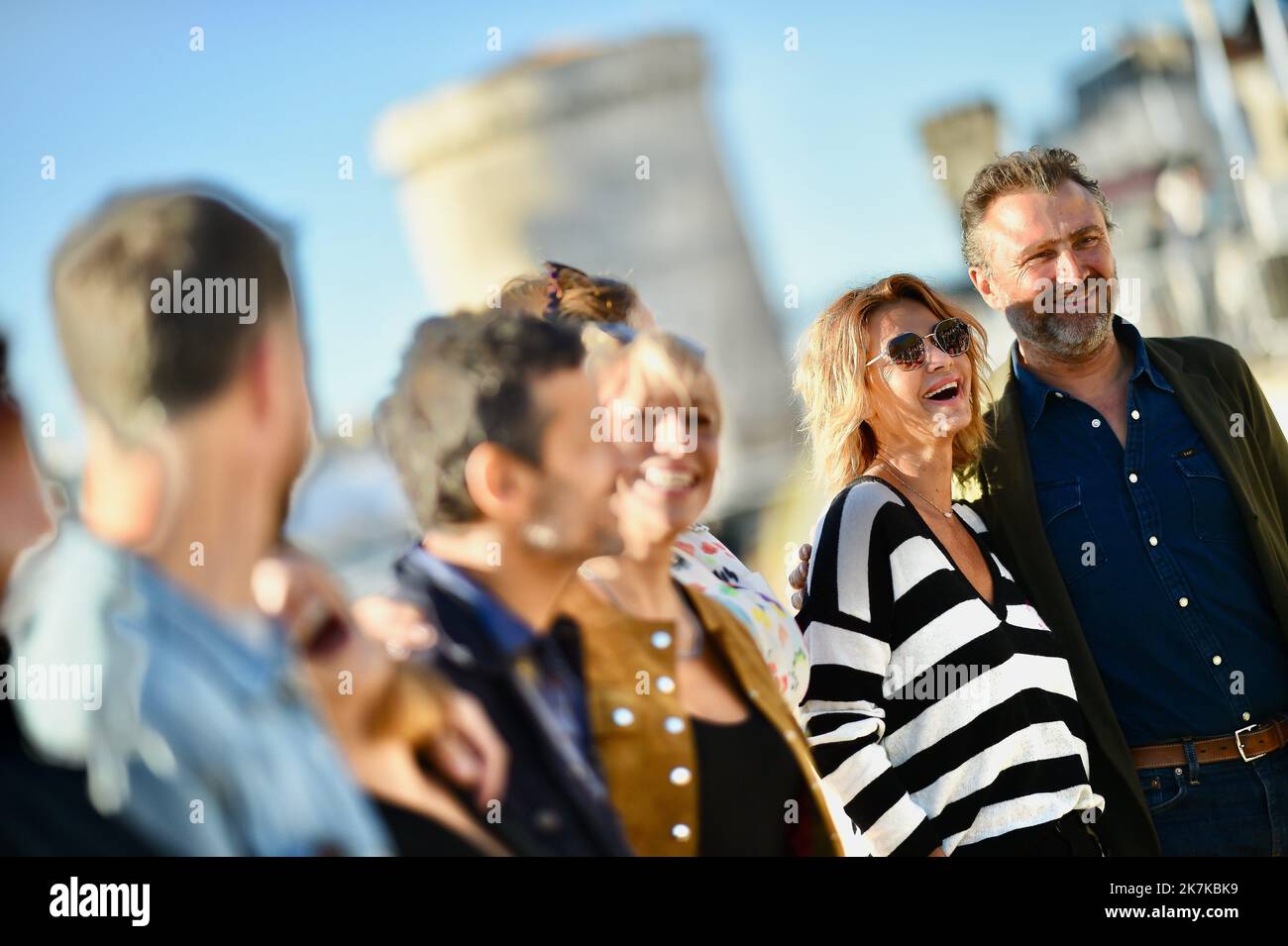 Julie Debazac Et Kamel Belghazi Julie Debazac attends Demain nous appartient photocall during the 23rd TV  Fiction Festival at La Rochelle, on September 18, 2021 in La Rochelle,  France. Photo by David Niviere/ABACAPRESS.COM Stock Photo - Alamy