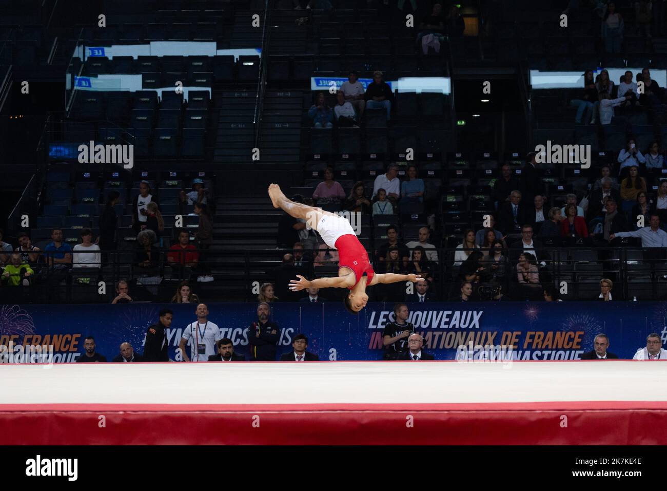 Mylene Deroche/IP3 France's Nicolas Diez performs in the artistic