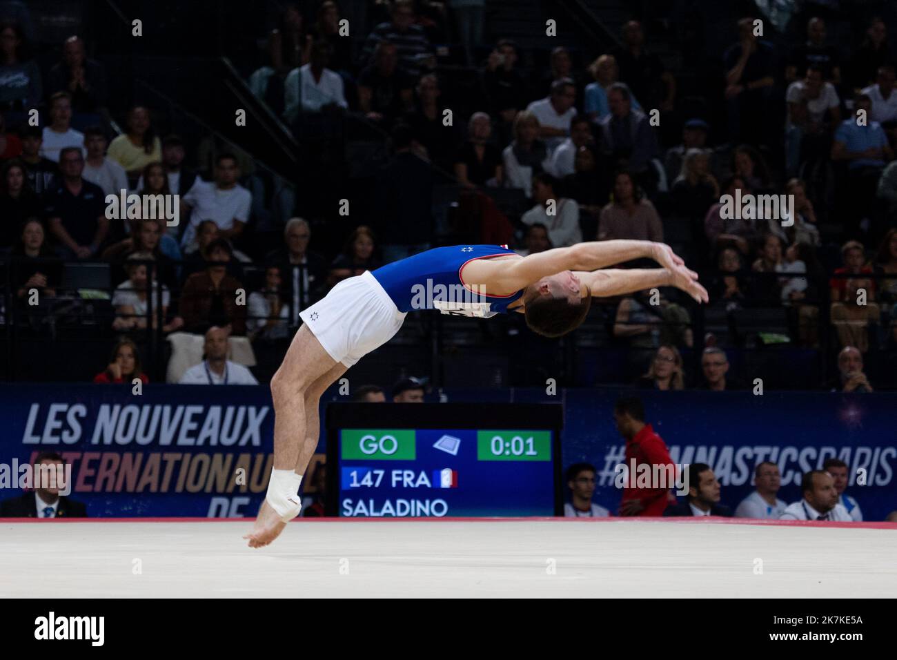Mylene Deroche/IP3 France's Leo Saladino competes in the artistic