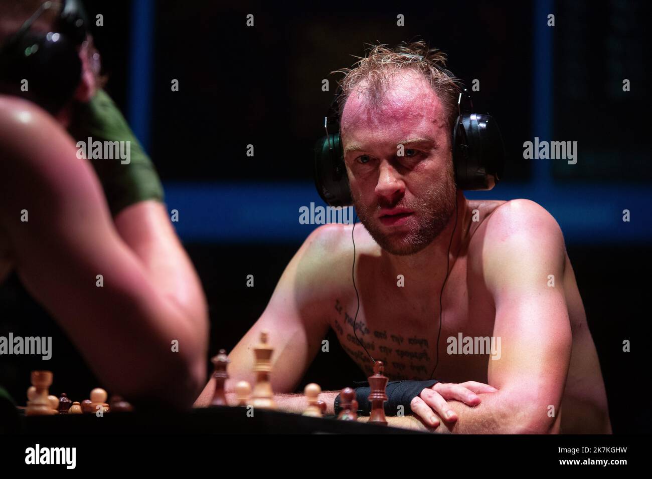 chess boxing in the style of enki bilal, Stable Diffusion