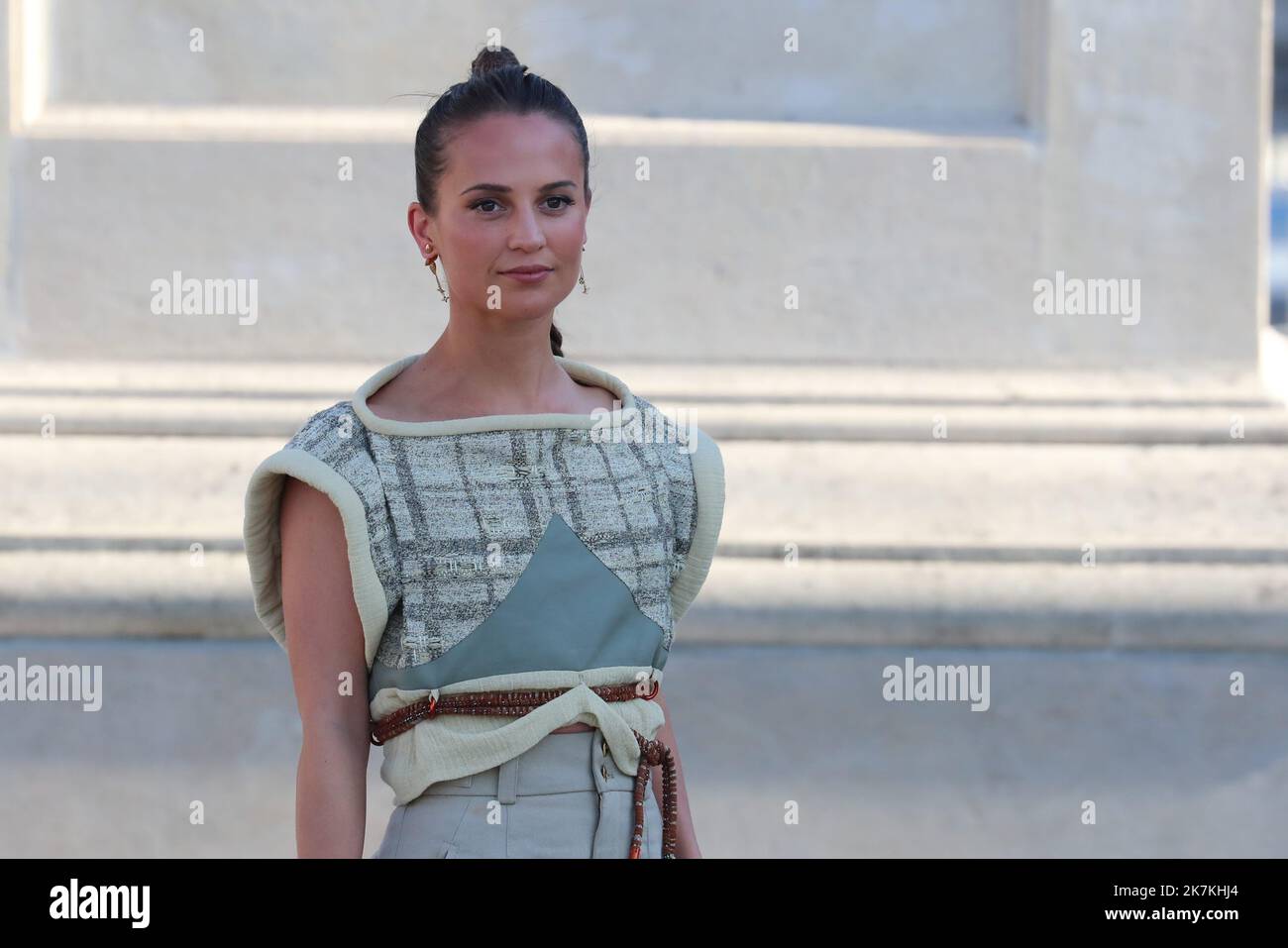 Alicia Vikander - People arriving at the Louis Vuitton PAP F/W