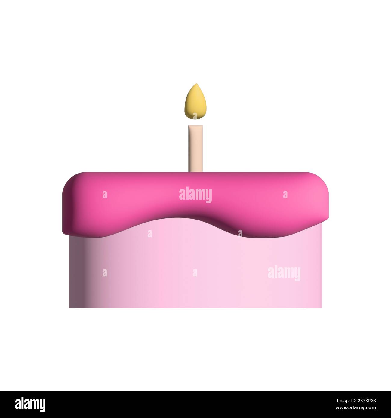 Beautiful 3d drawing of a realistic cake stock vector image art alamy
