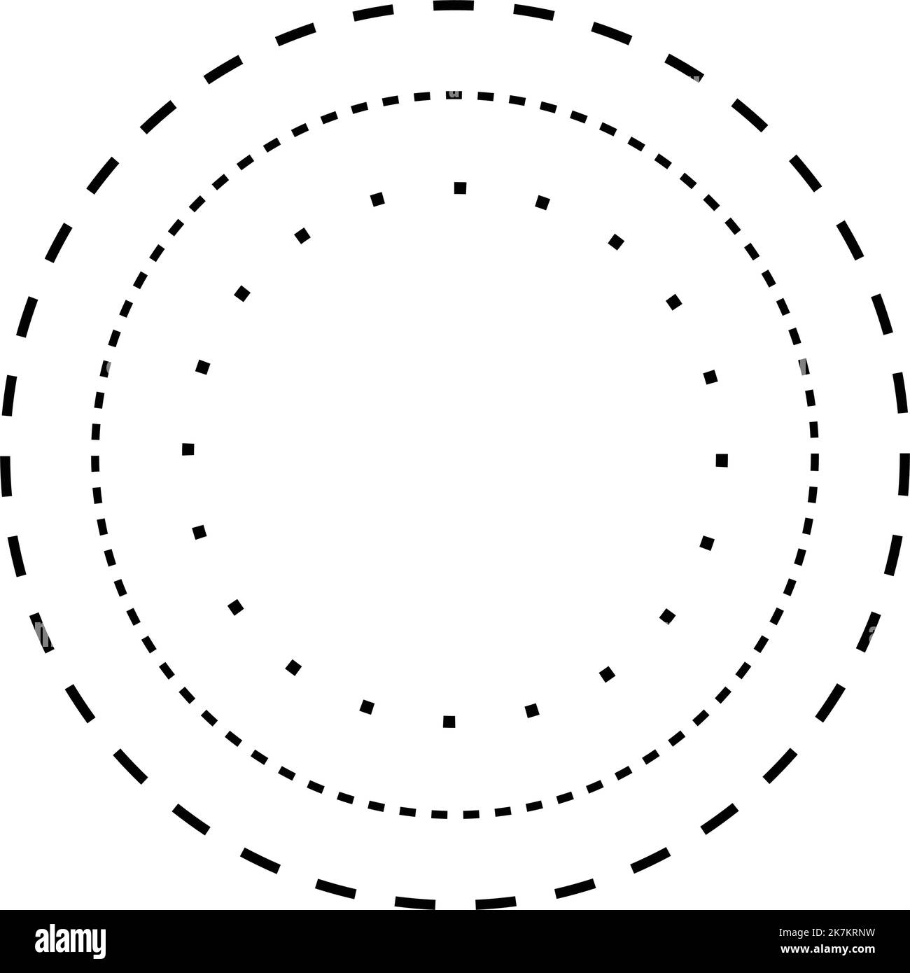 Tracing circle shape lines element for preschool, kindergarten and