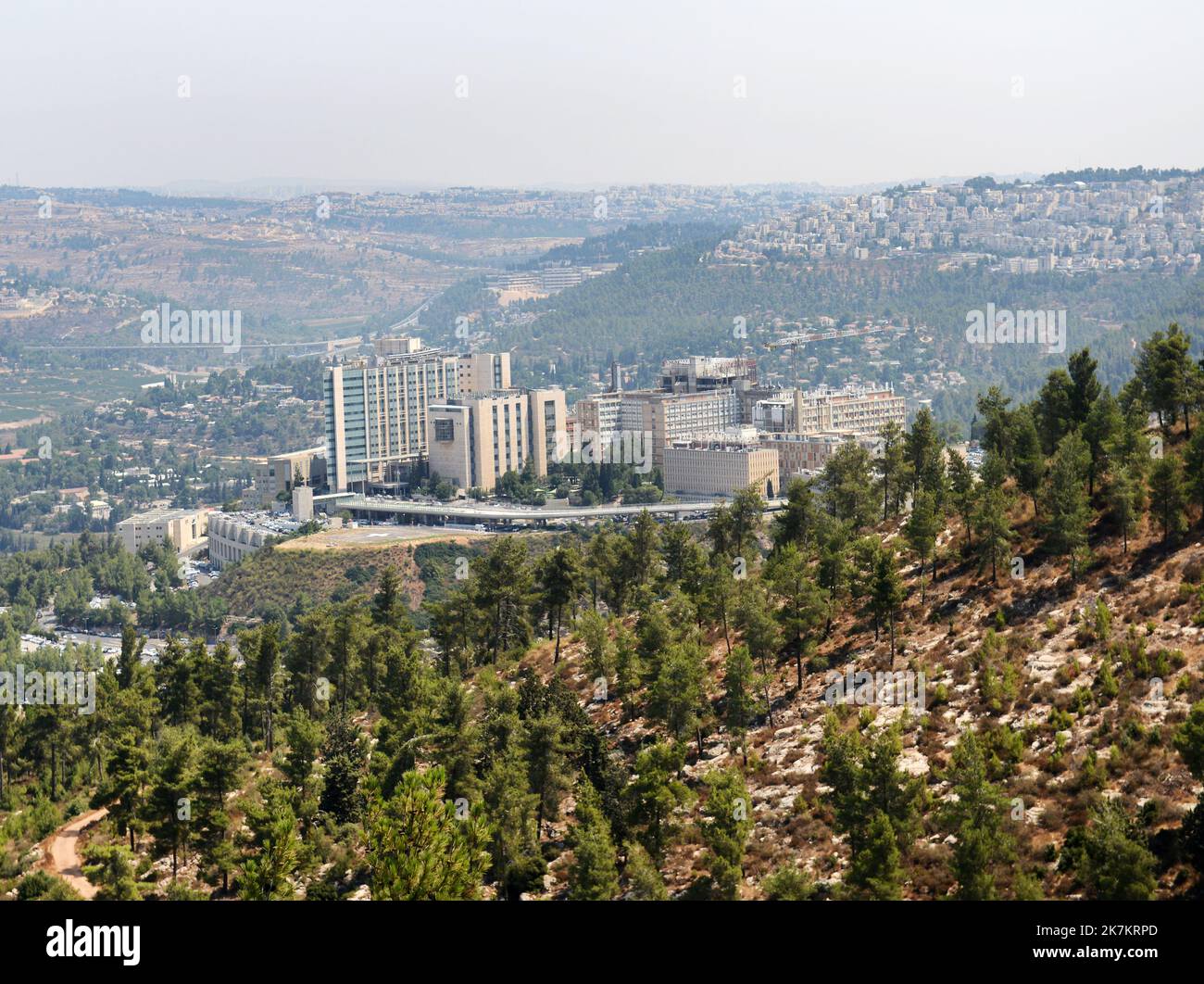 View of the Hadassah medical center in Jerusalem, Israel. Stock Photo