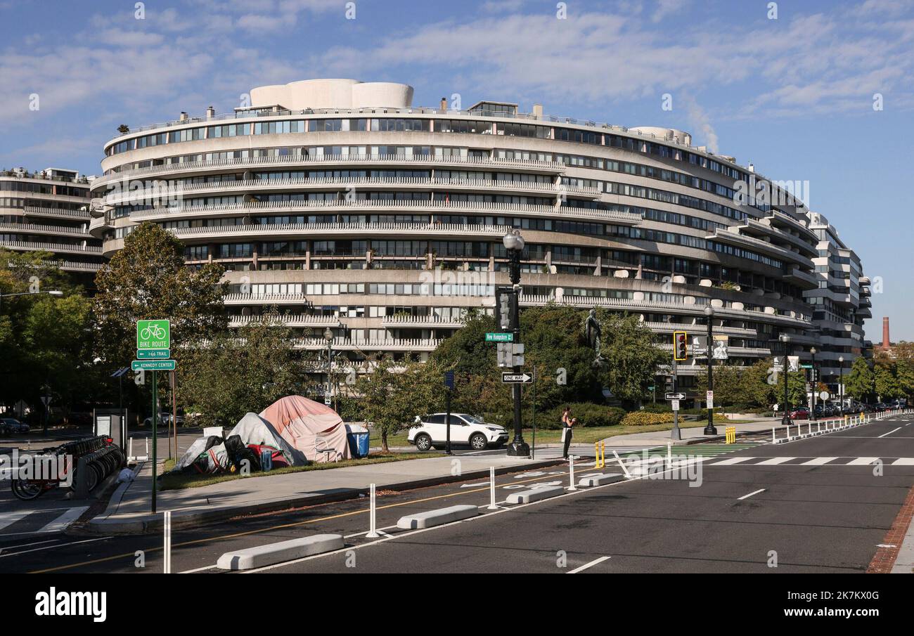 Washington, DC. 14th Oct, 2022. A large tent that is part of a multiple