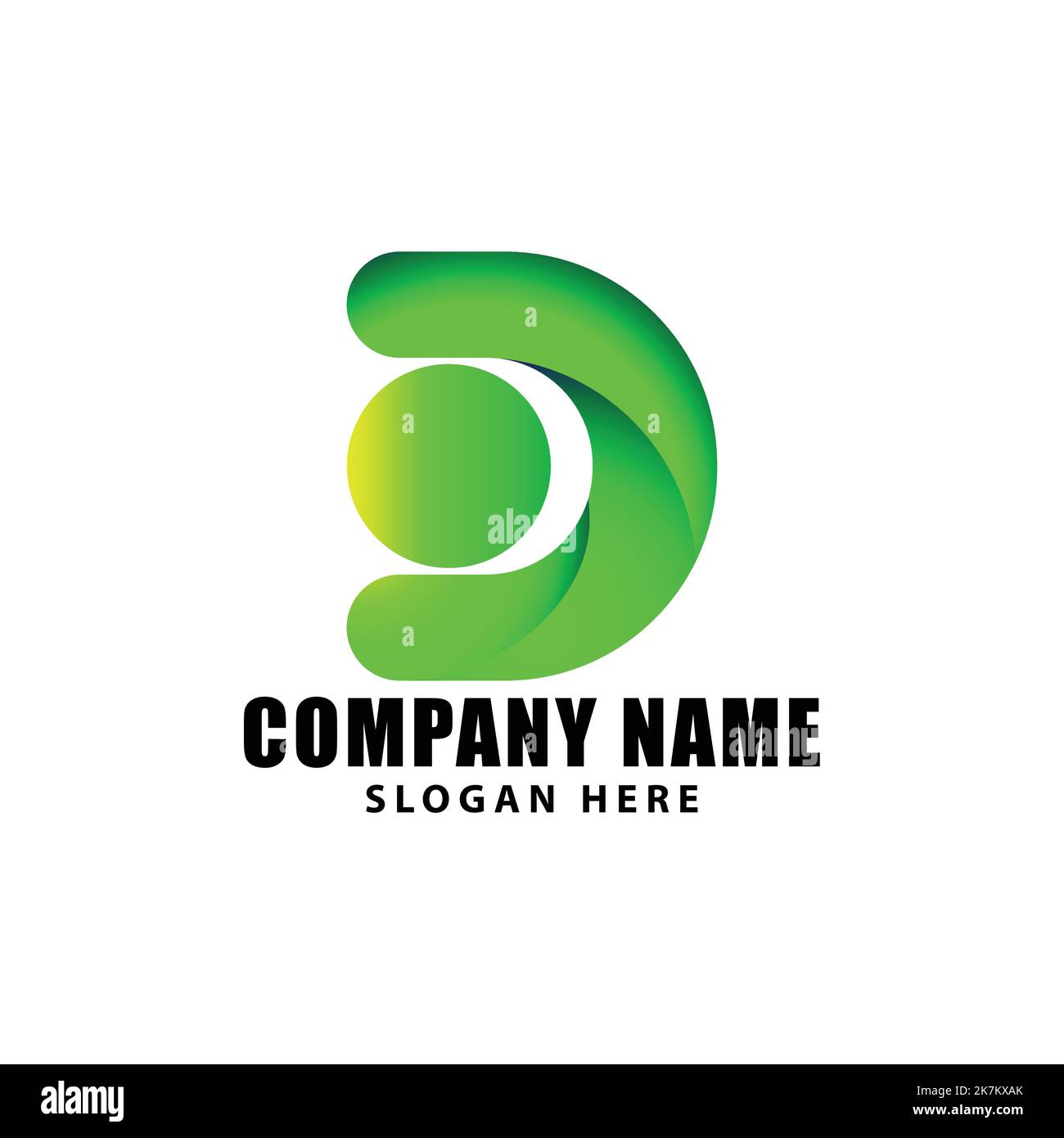 beautiful d letter logo icon template on white isolated background ...