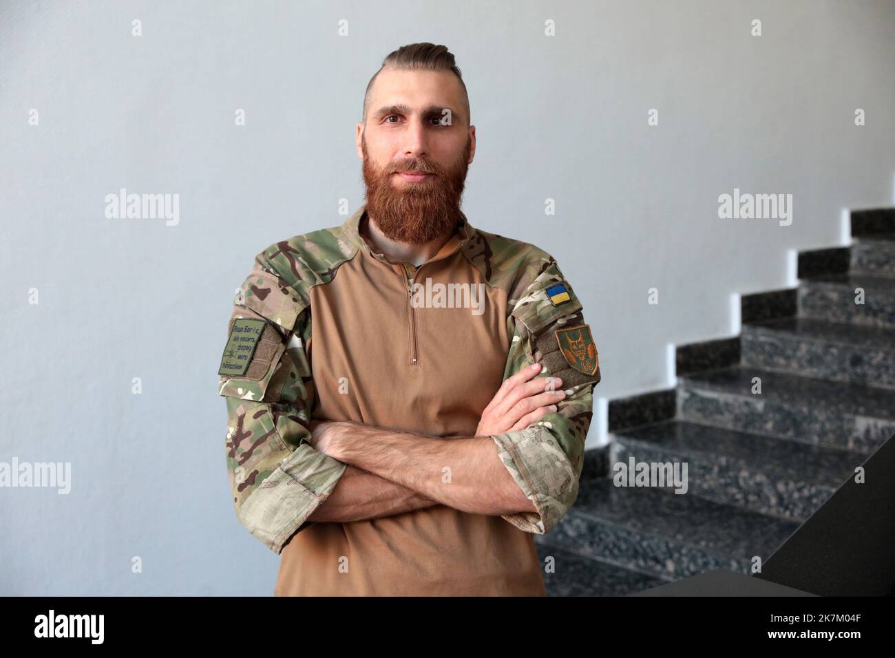 Non Exclusive KYIV, UKRAINE OCTOBER 11, 2022 An artist, poet and