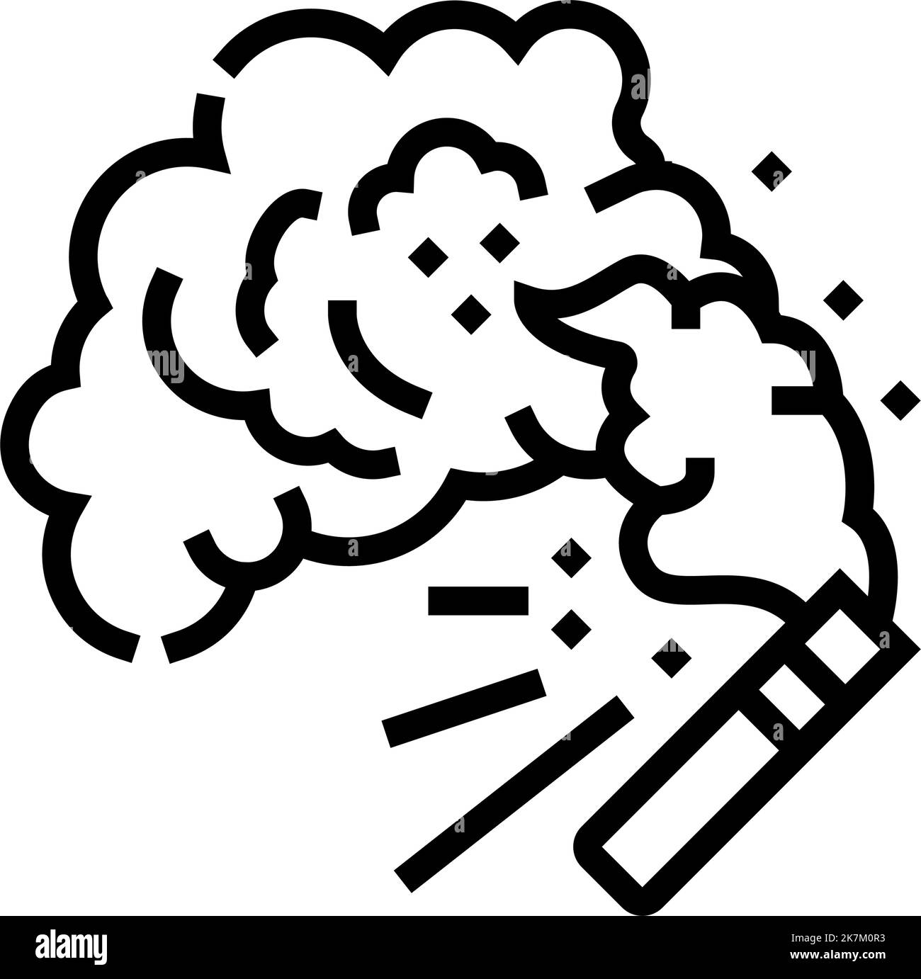flare fire line icon vector illustration Stock Vector Image & Art - Alamy