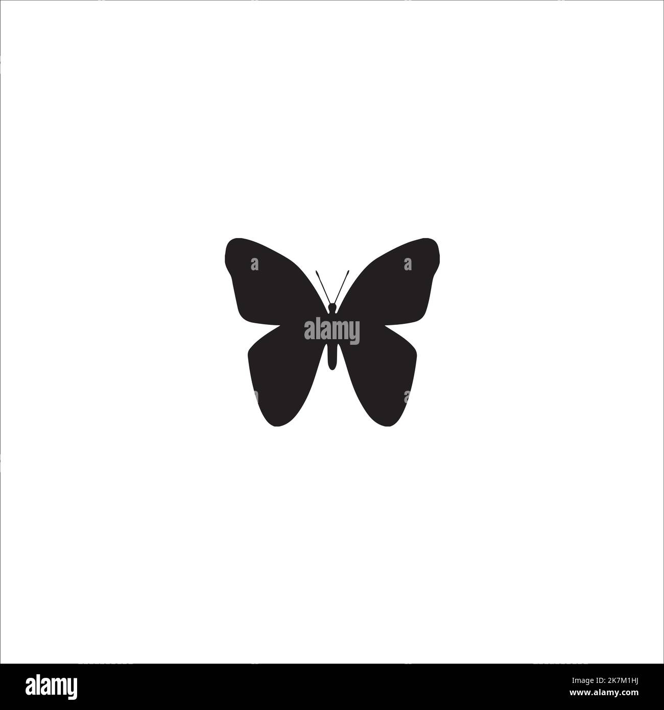 flat butterfly icon vector design on white isolated background. Stock Vector