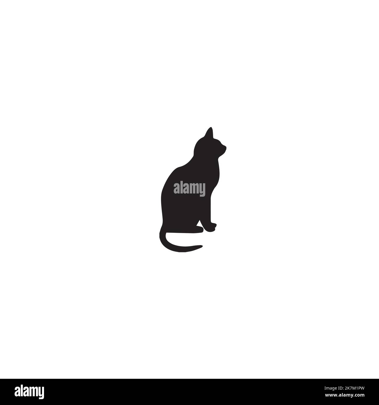 Cat line and solid icon, pets concept, kitten sign on white background,  sitting cat silhouette icon in outline style for mobile concept and web  design Stock Vector Image & Art - Alamy