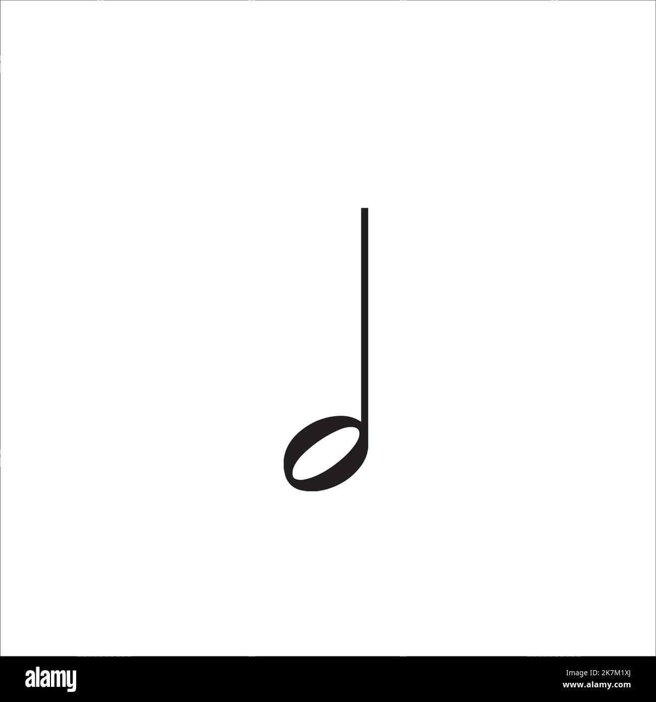music icon flat design on white isolated background. Stock Vector