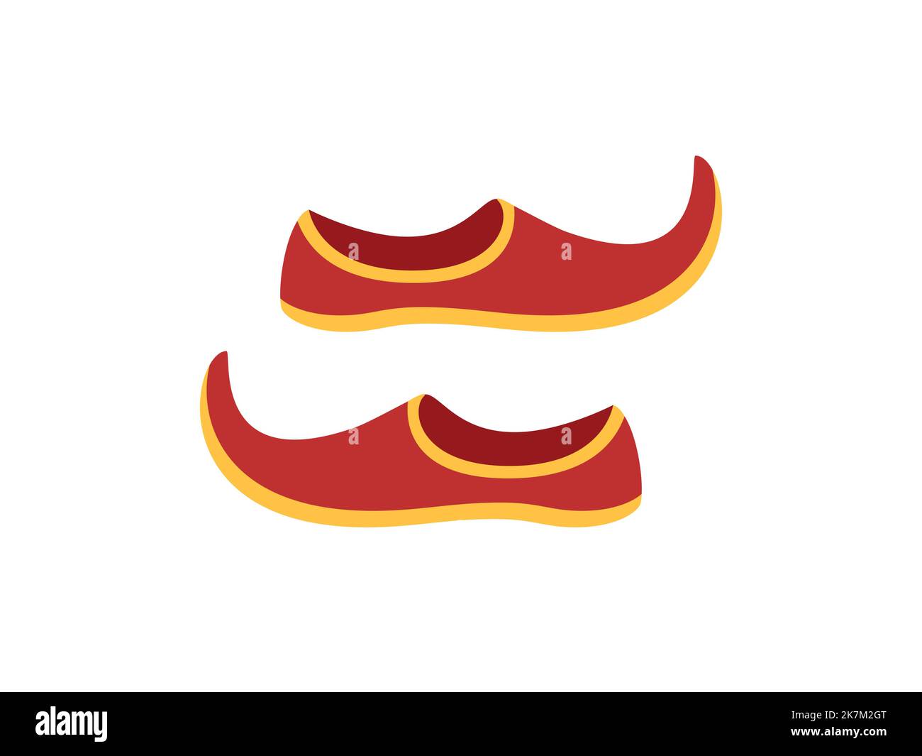 Arabian khussa footwear vector icon illustration on white isolated background Stock Vector