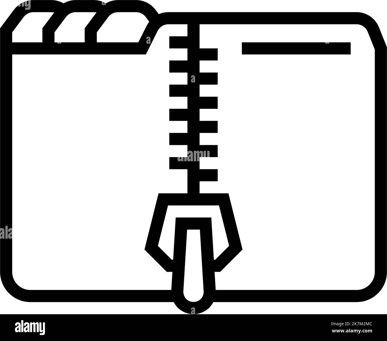 archive folder line icon vector illustration Stock Vector Image & Art ...