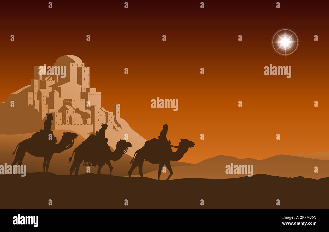 Christmas Nativity Scene Stock Vector Image & Art - Alamy