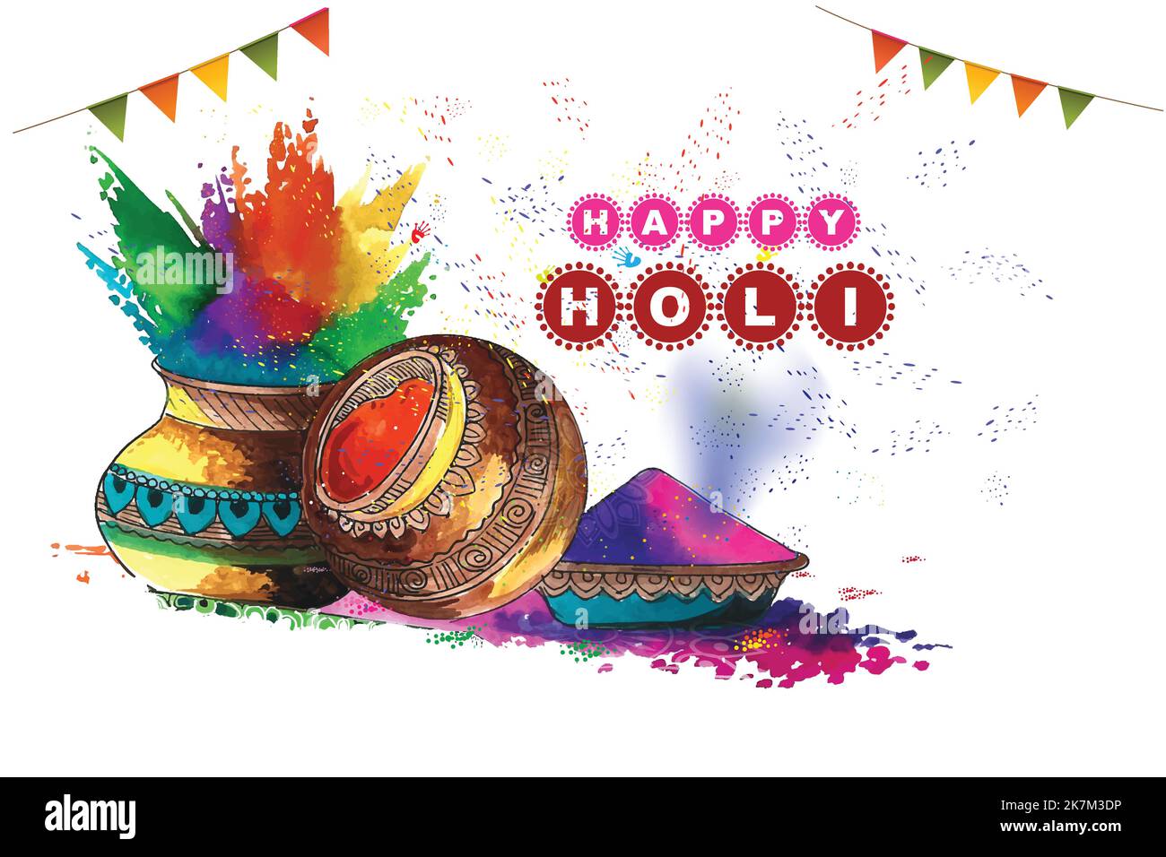 Holi festival india Stock Vector Images - Alamy