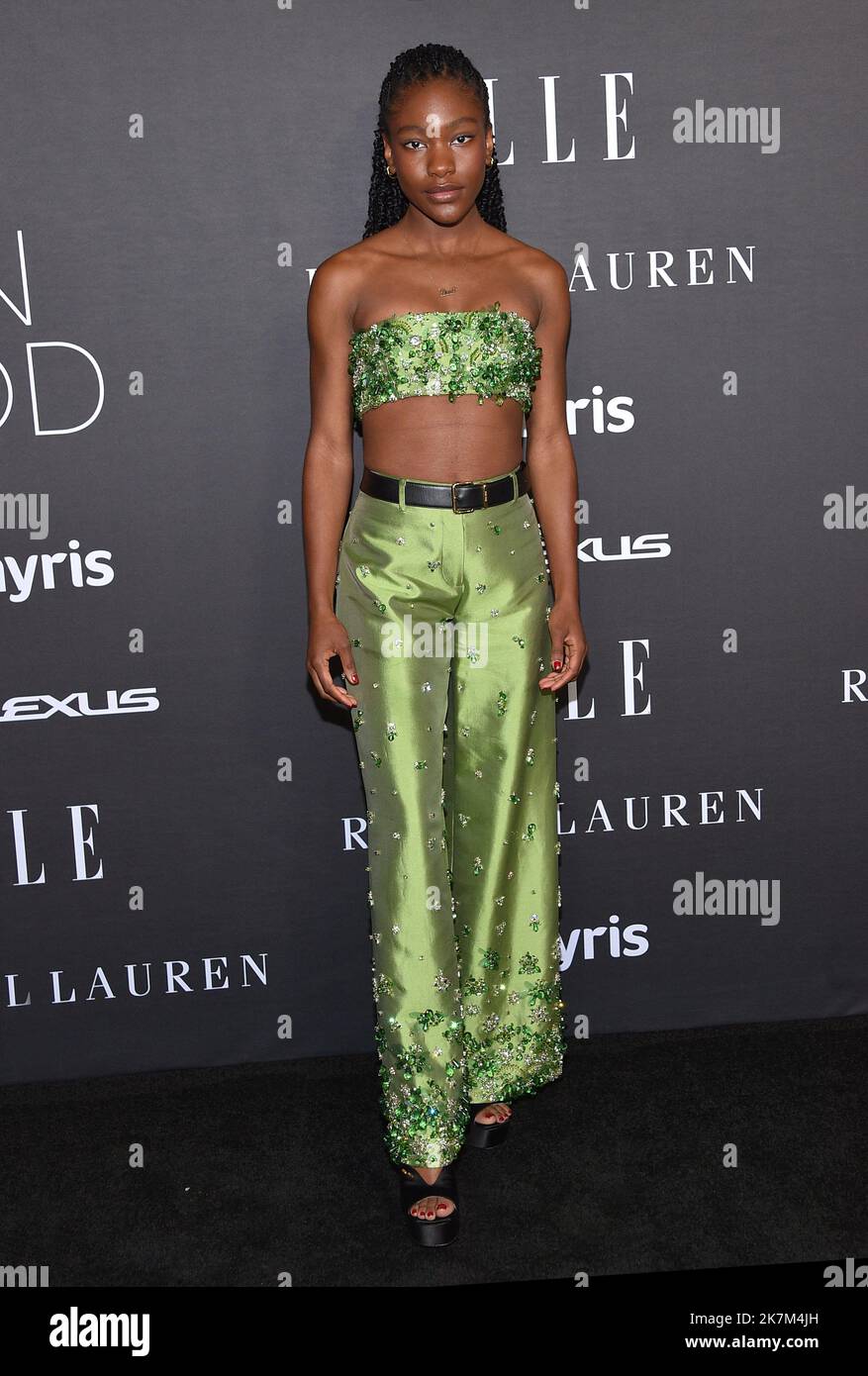 Demi Singleton arriving to the 29th annual ELLE Women in Hollywood