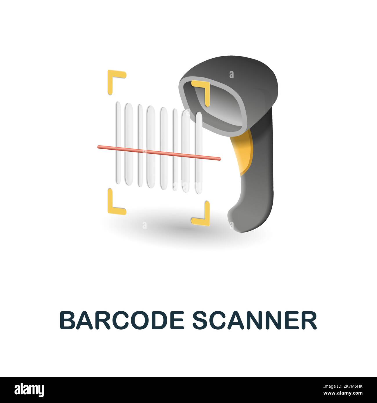 Barcode Scanner icon. 3d illustration from black friday collection ...