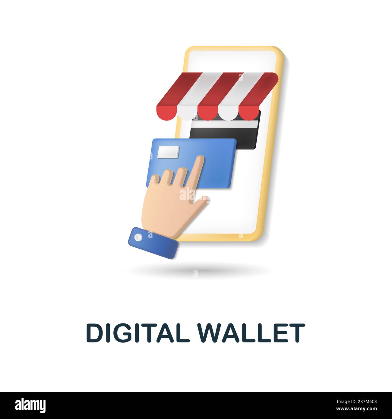 Digital Wallet icon. 3d illustration from black friday collection ...