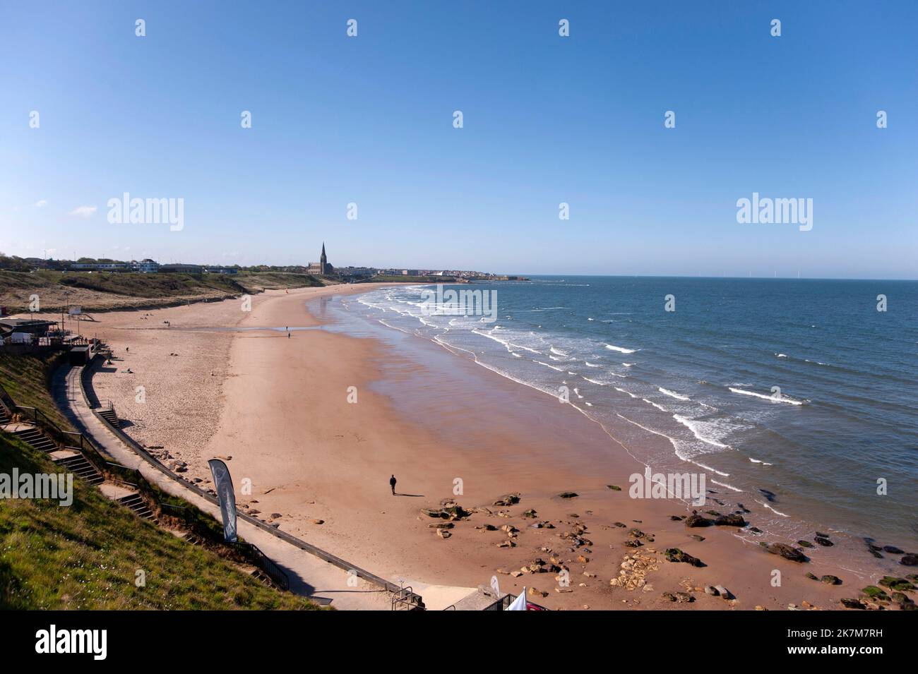 Long Sands beach, Tynemouth,Tyne and Wear Stock Photo Alamy