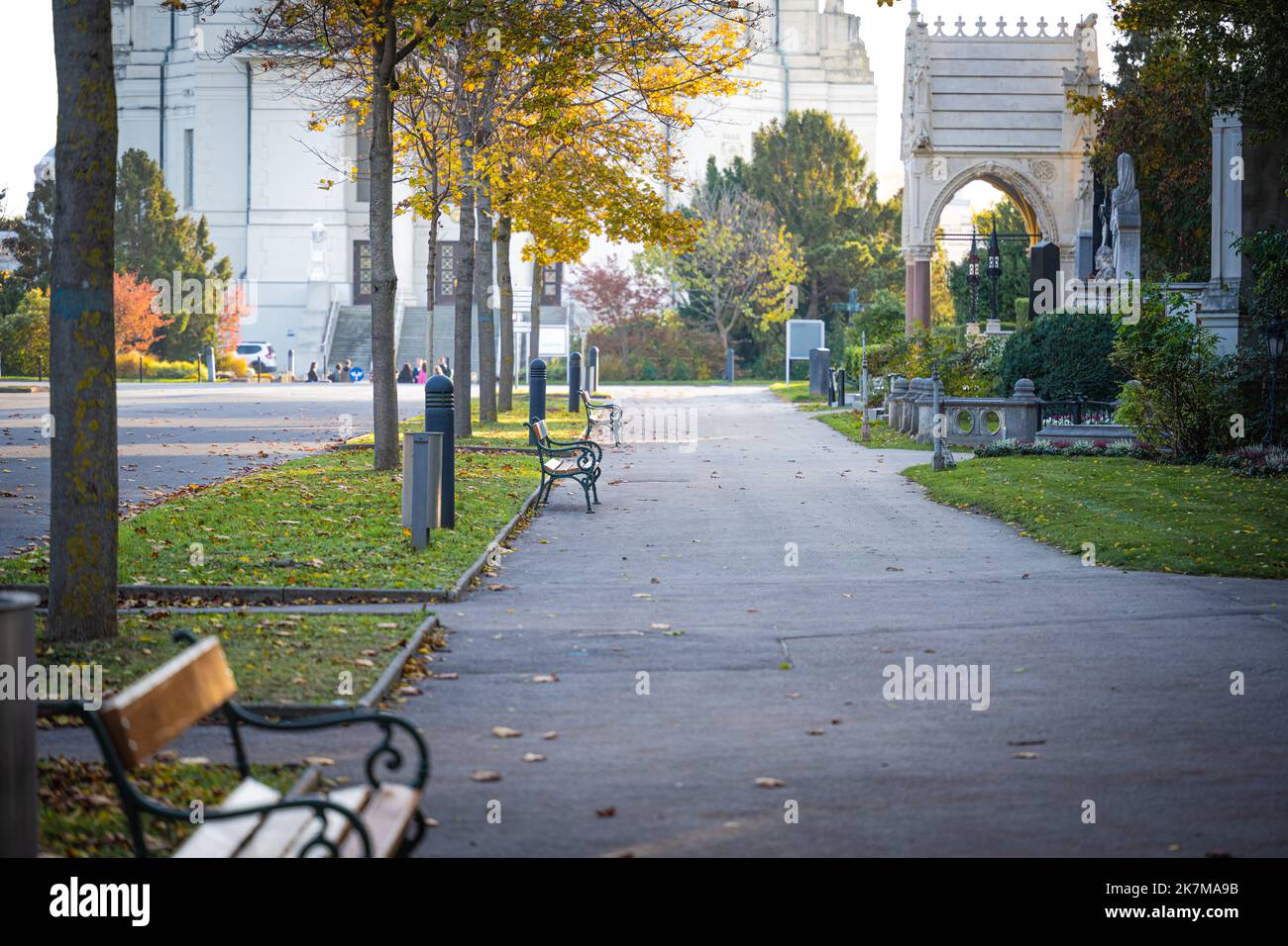 Vienna central cemetery gate 2 in Simmering Stock Photo Alamy