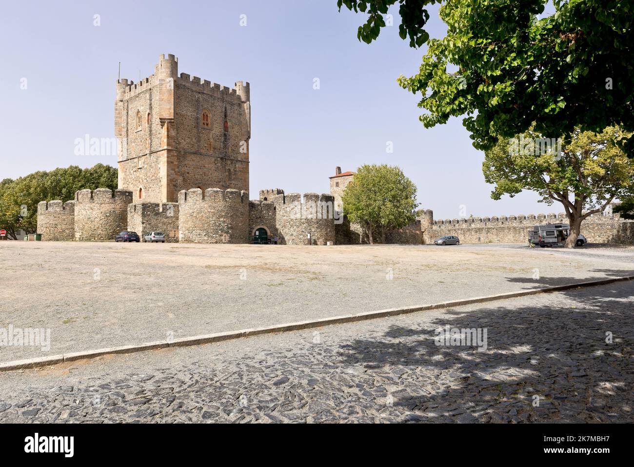 Braganca old town and castle, Portugal Stock Photo